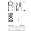Przemiennik częstotliwości 1-fazowy 0,75 kW 230V AC Delta Electronics VFD4A8MS21ENSAA